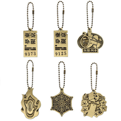 Demon Slayer Metal Key Chain Set Your Heart Ablaze