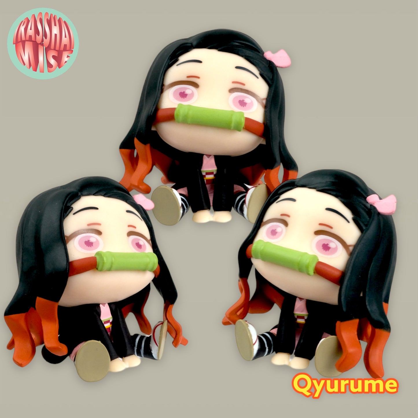 Demon Slayer Tanjiro, Nezuko, Zenitsu & Inosuke Qyurume