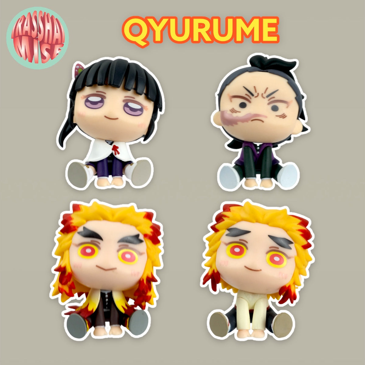 Demon Slayer Kanao, Genya, Kyojuro & Senjuro Qyurume