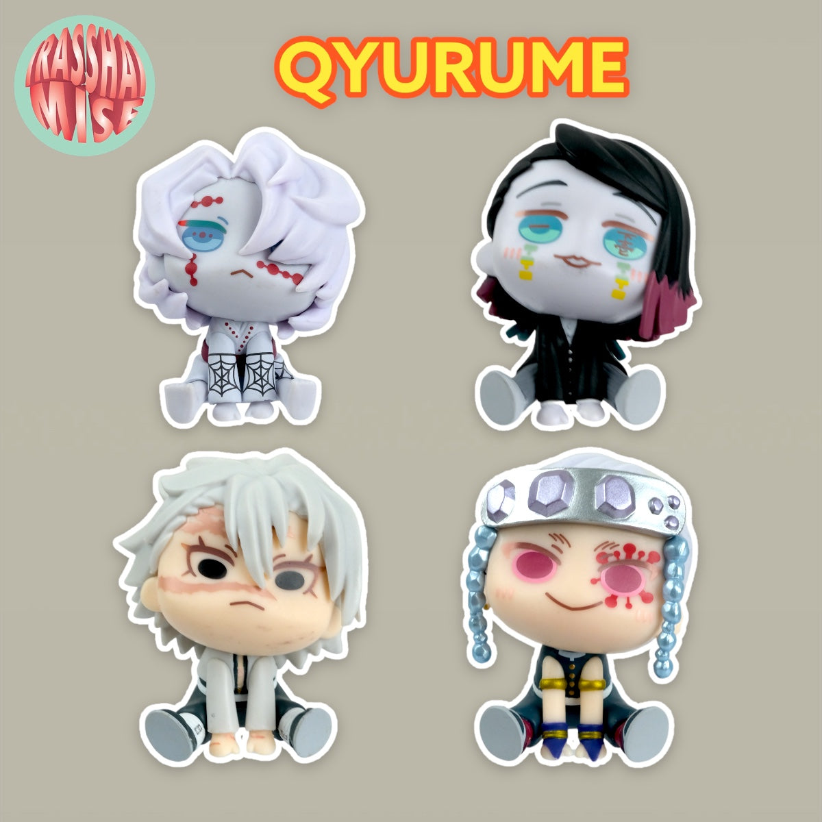 Demon Slayer Rui, Enmu, Sanemi & Uzui Qyurume