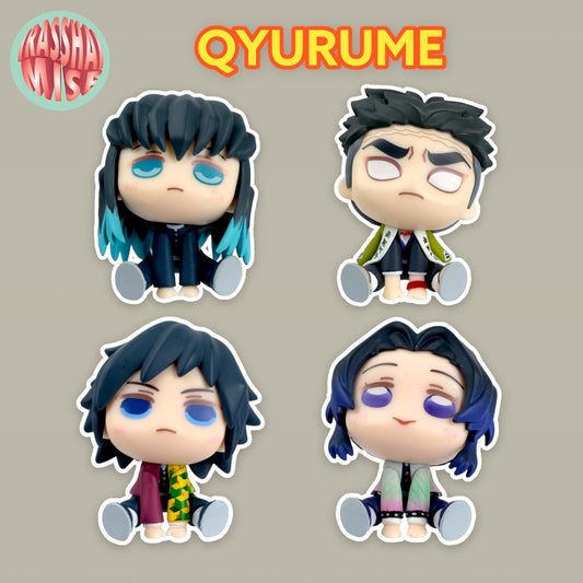 Demon Slayer Muichiro, Gyomei, Giyu & Shinobu Qyurume