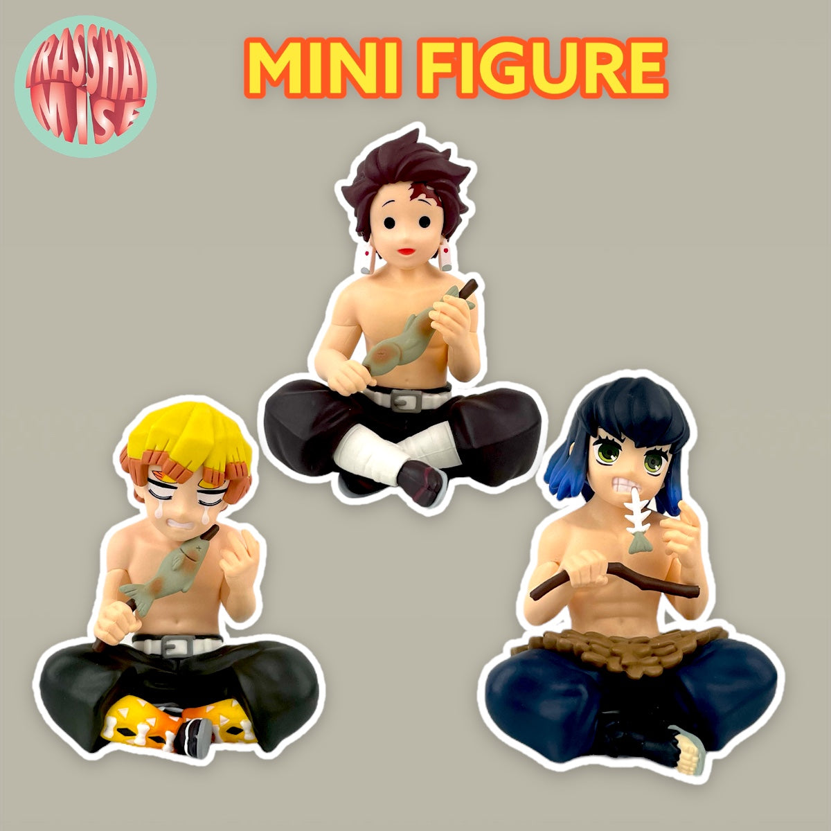 Demon Slayer Tanjiro, Zenitsu & Inosuke Mini Figure